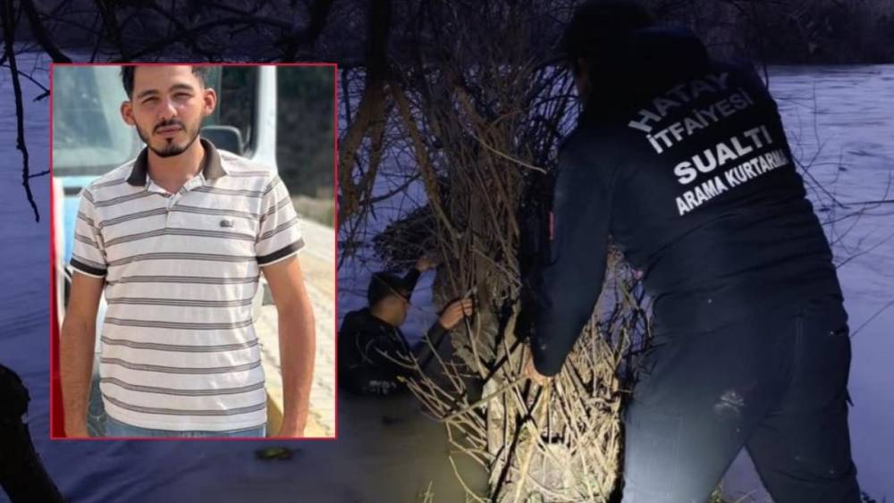 Hatay&rsquo;da Asi Nehri&rsquo;ne d&uuml;şen gen&ccedil; i&ccedil;in arama başlatıldı