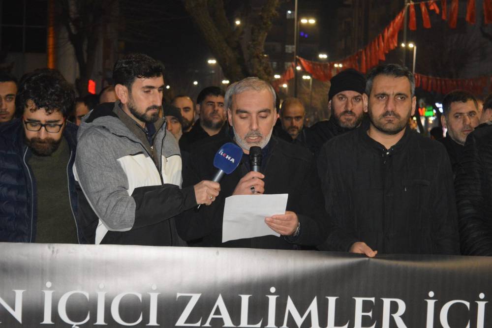 Siirt&rsquo;te ABD ve siyonist işgal rejiminin İran&rsquo;a y&ouml;nelik saldırılarına sert tepki