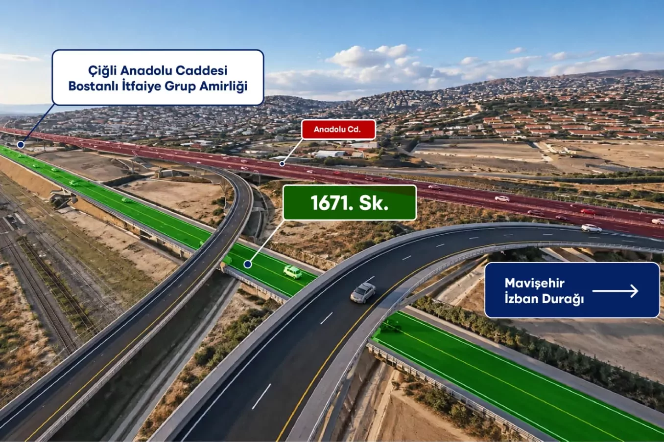 &Ccedil;iğli ile Karşıyaka arasında yeni bağlantı yolu