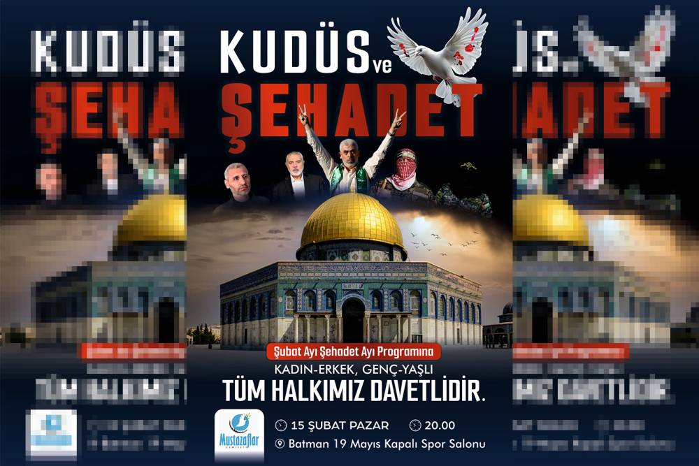 Batman'da "Kud&uuml;s ve Şehadet" programı d&uuml;zenleniyor