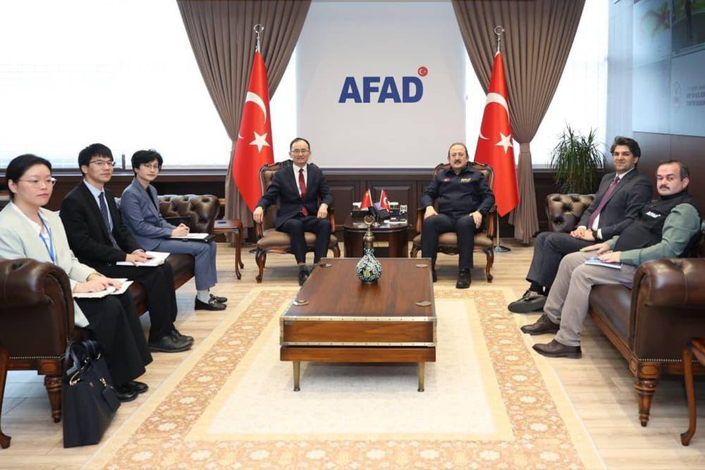 AFAD Başkanı Pehlivan, &Ccedil;in B&uuml;y&uuml;kel&ccedil;isi Jiang Xuebin&rsquo;i kabul etti