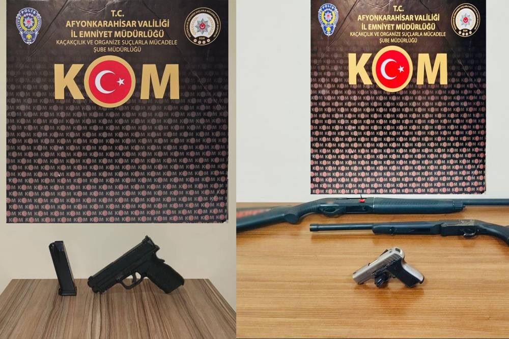 Afyonkarahisar&rsquo;da silah operasyonu: 2 ş&uuml;pheli hakkında işlem başlatıldı