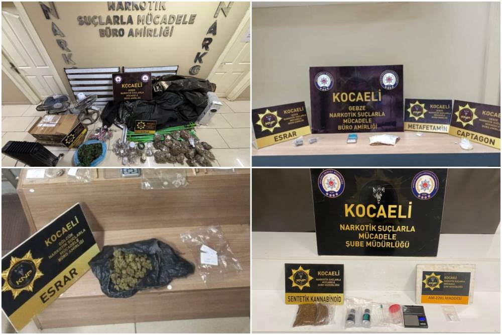 Kocaeli&rsquo;de uyuşturucu operasyonu: 75 ş&uuml;pheli yakalandı