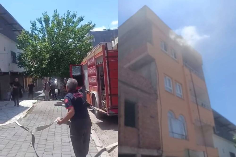 Batman&rsquo;da 3 katlı binada yangın paniği