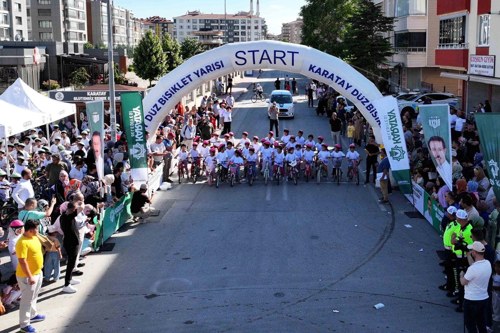 Konya Karatay'da 9. D&uuml;z Bisiklet'e ilgi yoğun oldu