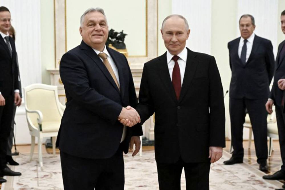 Vladimir Putin, Viktor Orban ile g&ouml;r&uuml;şt&uuml;
