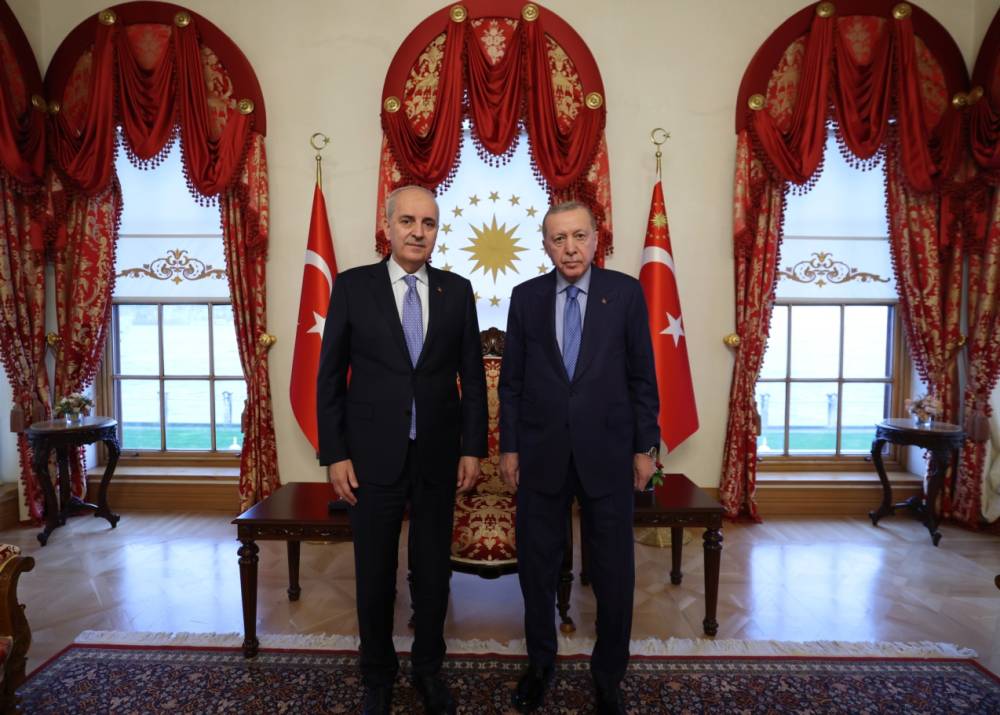 Cumhurbaşkanı Erdoğan, TBMM Başkanı Kurtulmuş&rsquo;u kabul etti