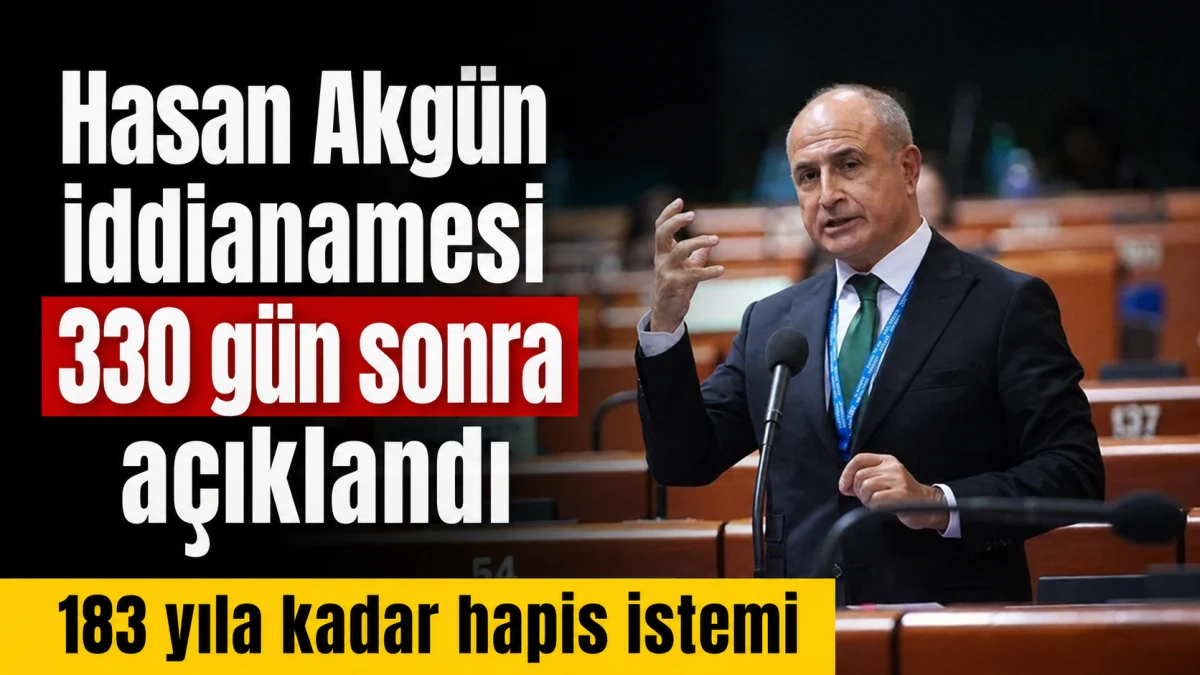 330 g&uuml;n sonra iddianame a&ccedil;ıklandı