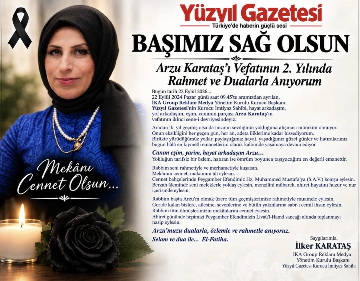 Arzu Karataş Vefatının 2. Yılında Rahmet, &Ouml;zlem ve Dualarla Anıldı 