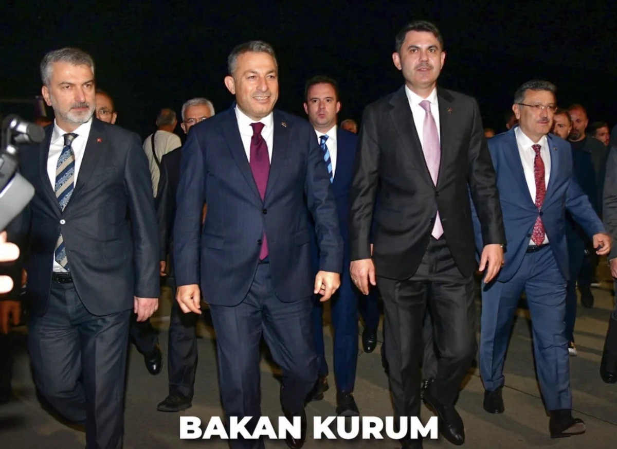 Bakan Murat Kurum Uzunkum A&ccedil;ılışı İ&ccedil;in Trabzon&rsquo;da 