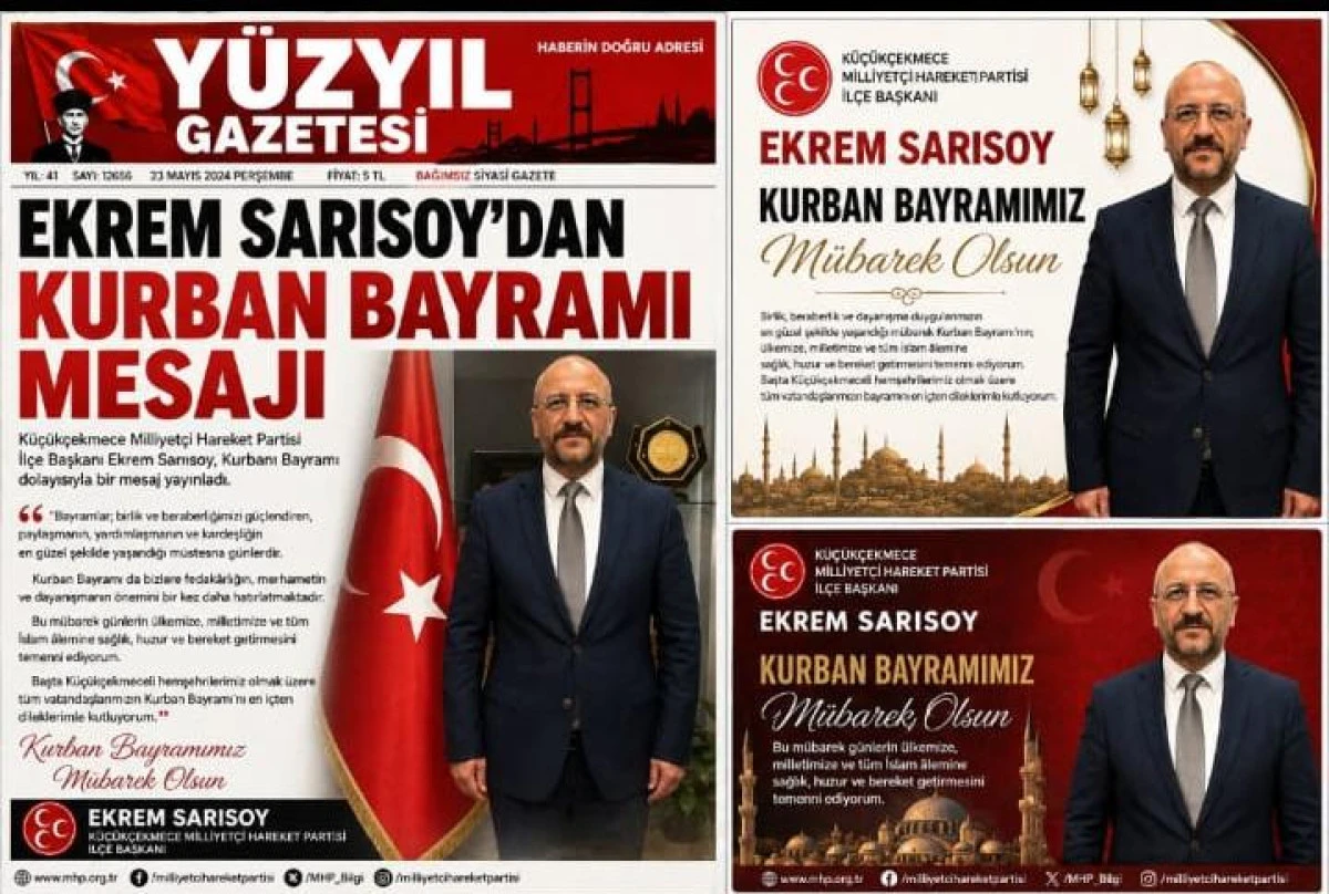 EKREM SARISOY&rsquo;DAN KURBAN BAYRAMI MESAJI
