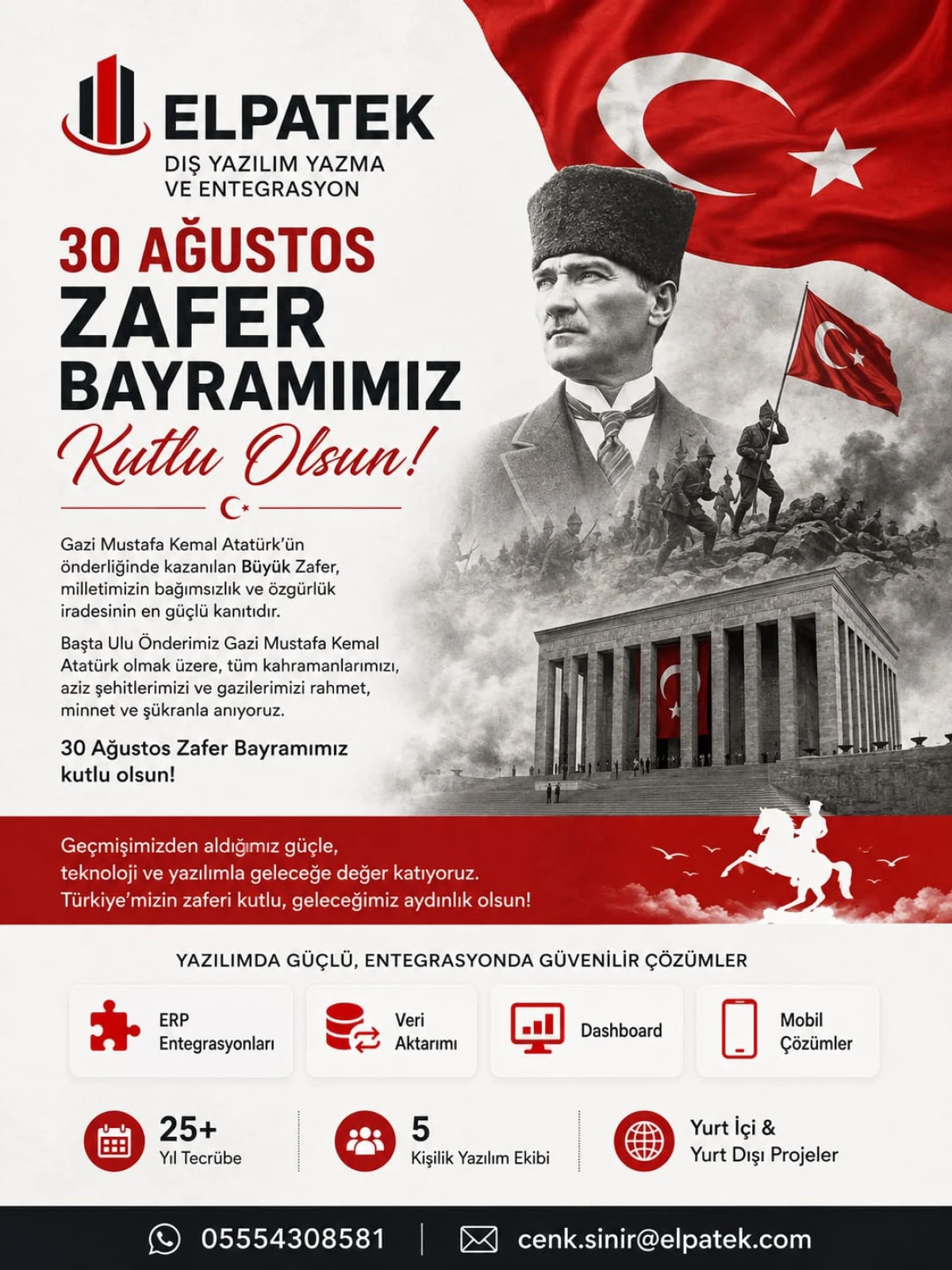 ELPATEK&rsquo;TEN 30 AĞUSTOS ZAFER BAYRAMI KUTLAMASI 