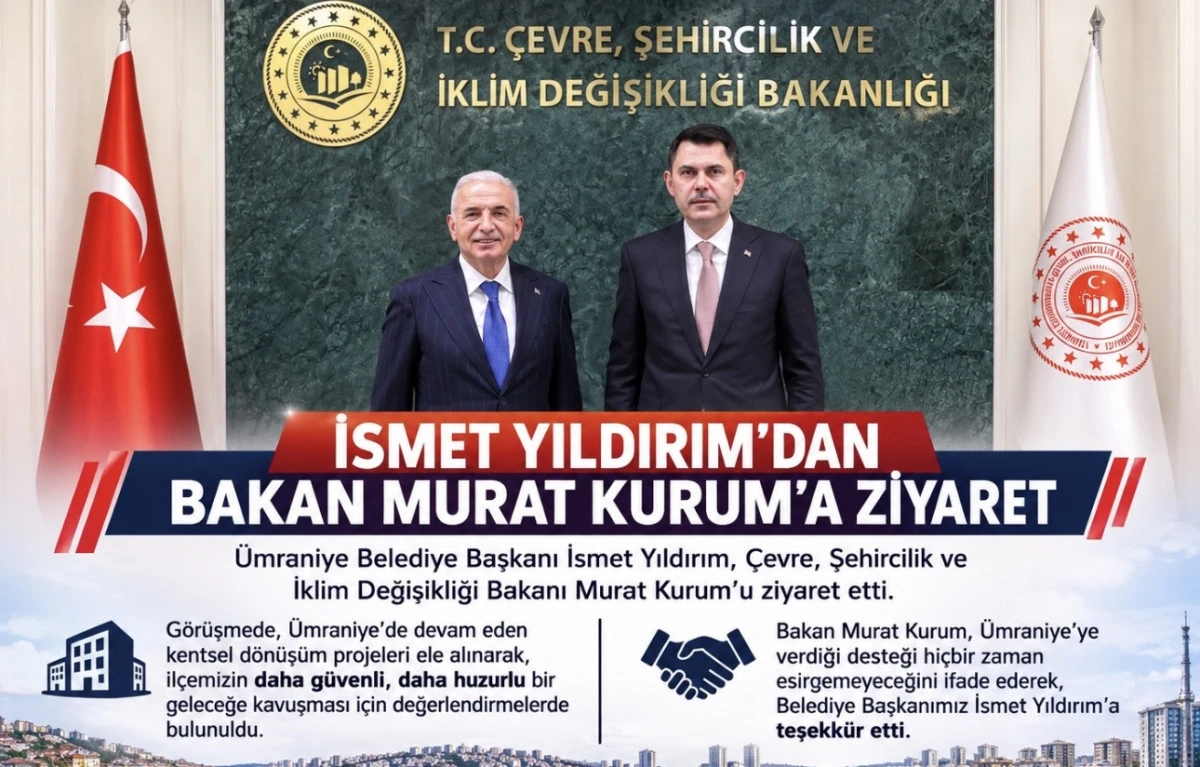 İSMET YILDIRIM&rsquo;DAN BAKAN MURAT KURUM&rsquo;A ZİYARET 