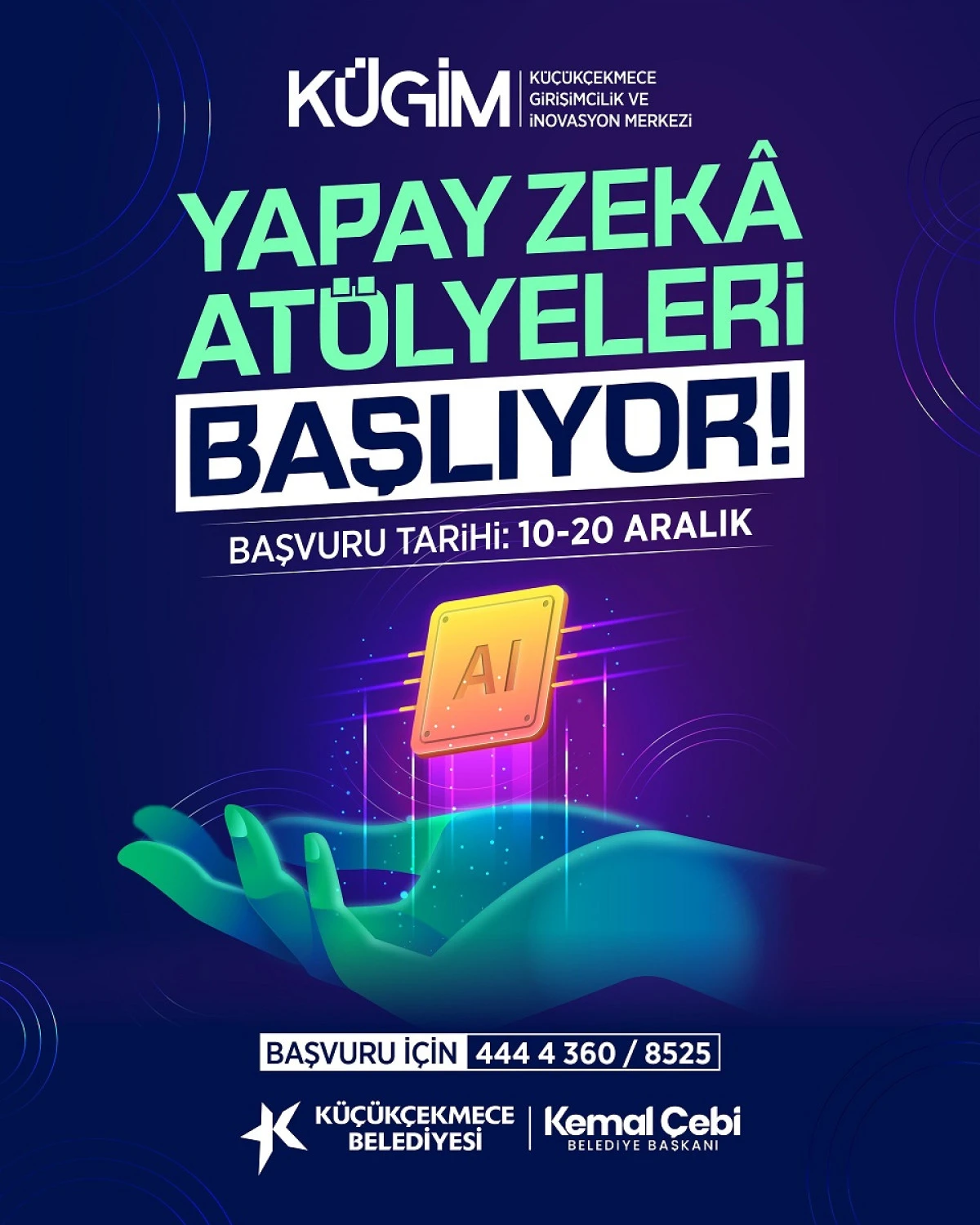 K&Uuml;&Ccedil;&Uuml;K&Ccedil;EKMECE&rsquo;DE YAPAY ZEK&Acirc; AT&Ouml;LYELERİ BAŞLIYOR