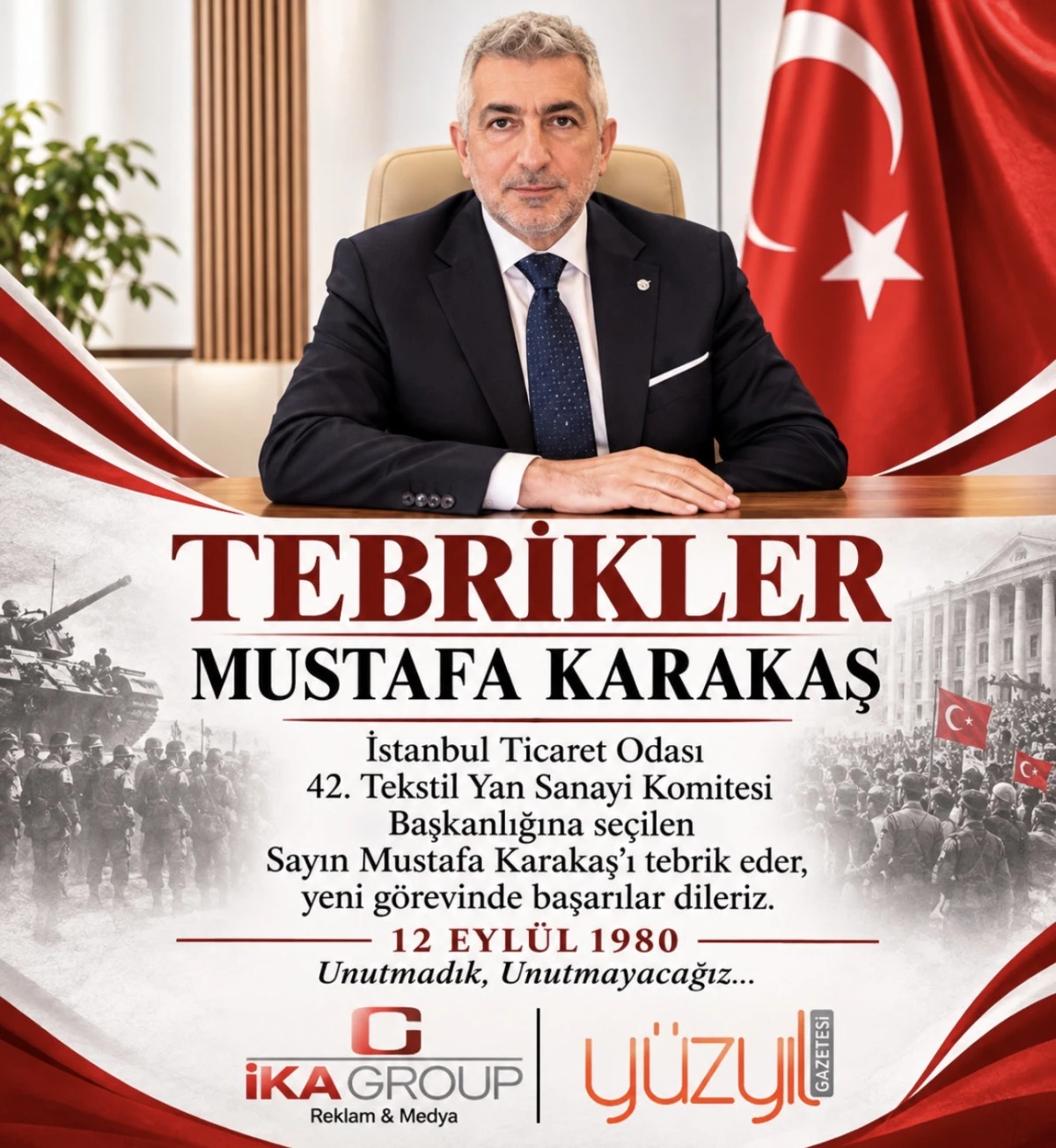 Mustafa Karakaş, İTO 42. Tekstil Yan Sanayi Komitesi Başkanı Oldu 