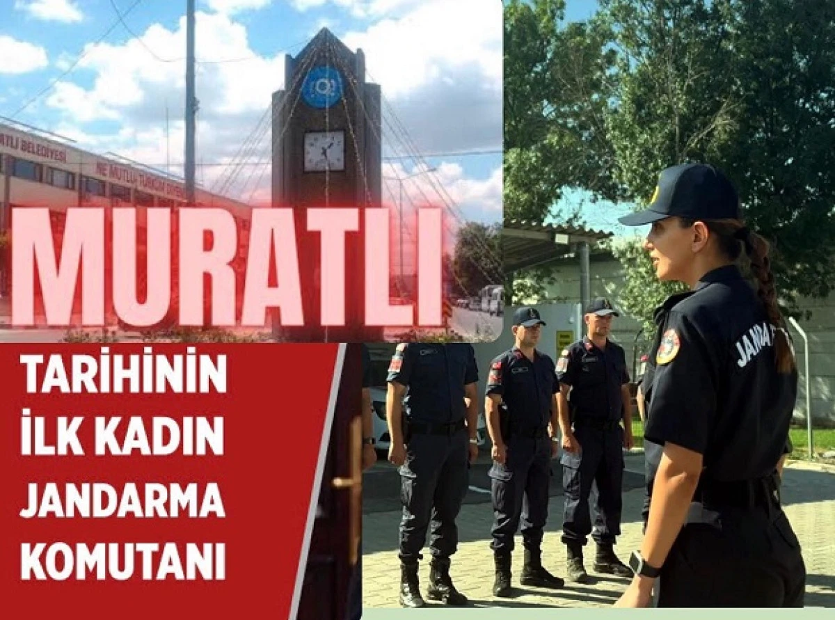 Tekirdağ'ın ilk kadın ilçe Jandarma Komutanı Teğmen Elifnur Dağdeviren 