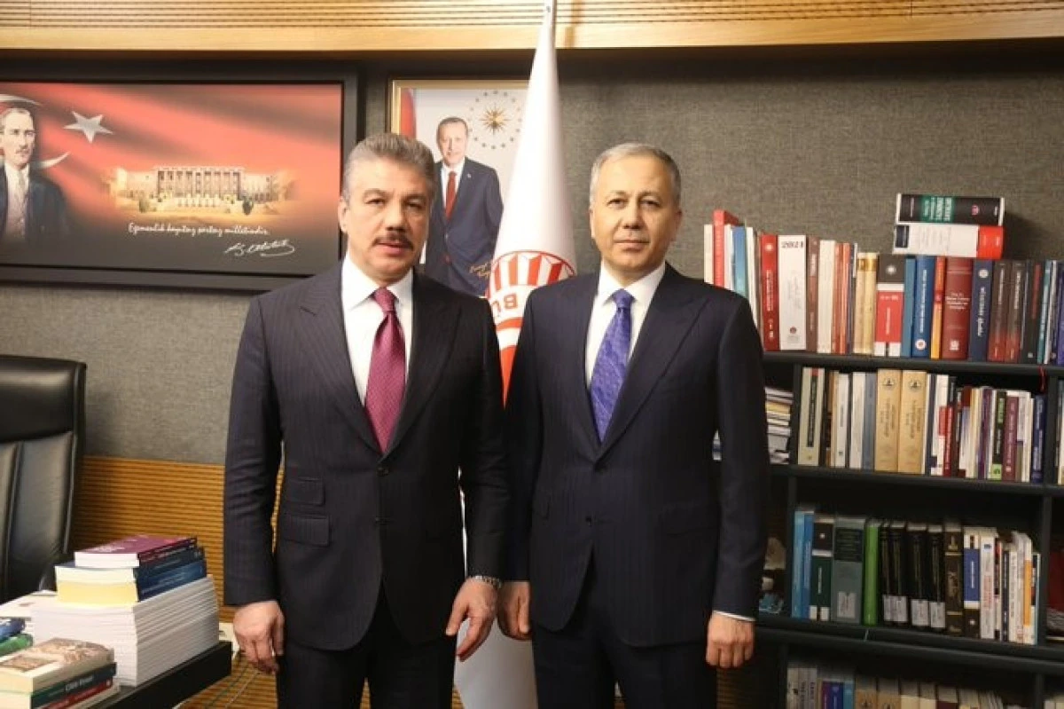 Prof. Dr. C&uuml;neyt Y&uuml;ksel, İ&ccedil;işleri Bakanı Ali Yerlikaya&rsquo;yı TBMM&rsquo;de Ağırladı