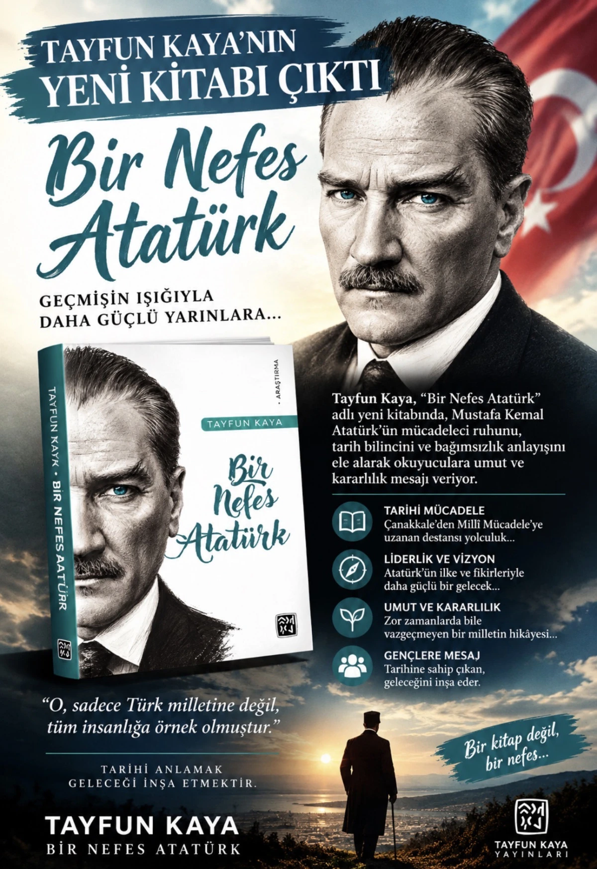 Tayfun Kaya&rsquo;nın Yeni Kitabı &ldquo;Bir Nefes Atat&uuml;rk&rdquo; 