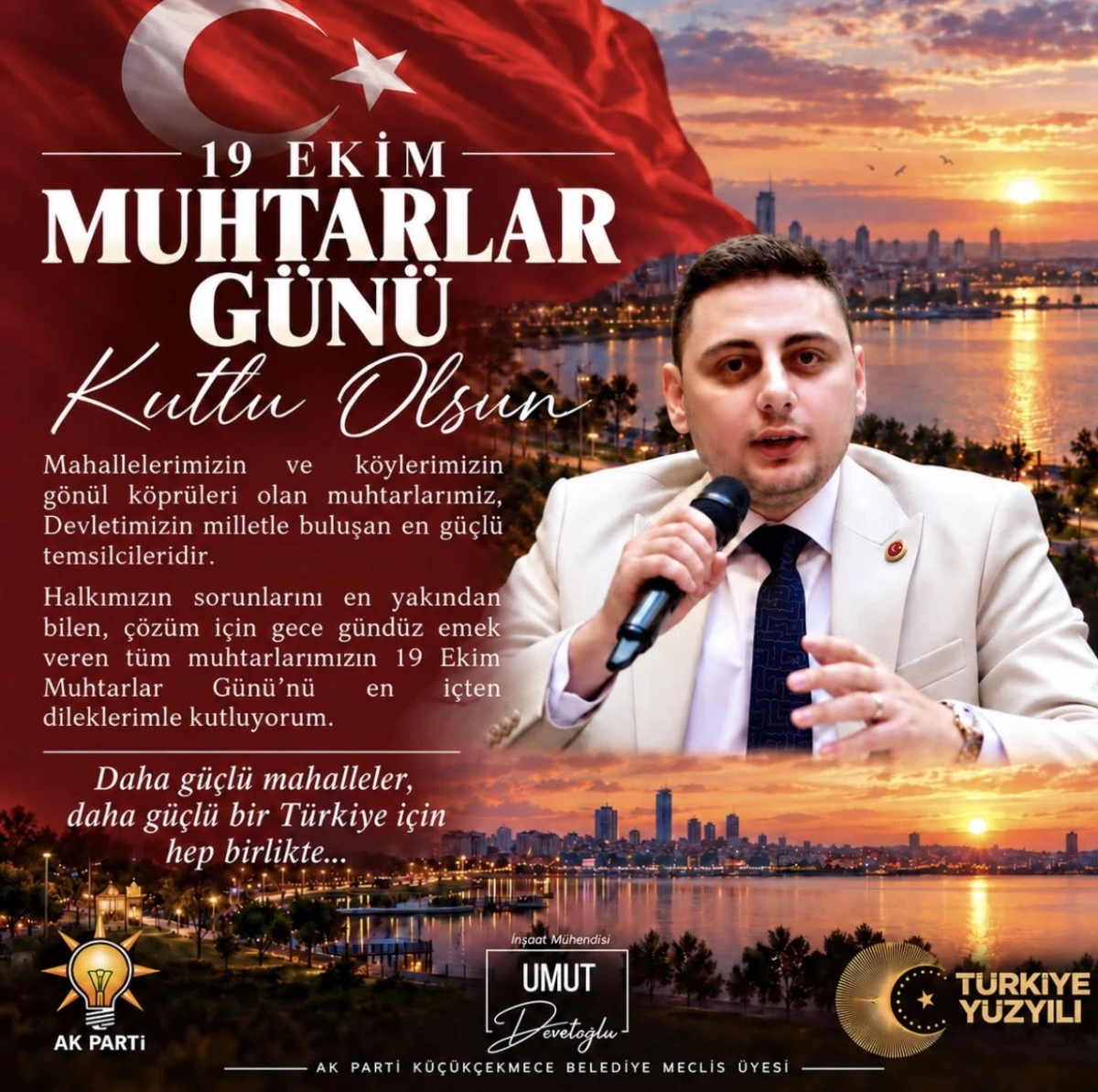 Umut Develioğlu&rsquo;ndan Muhtarlar G&uuml;n&uuml; Mesajı 